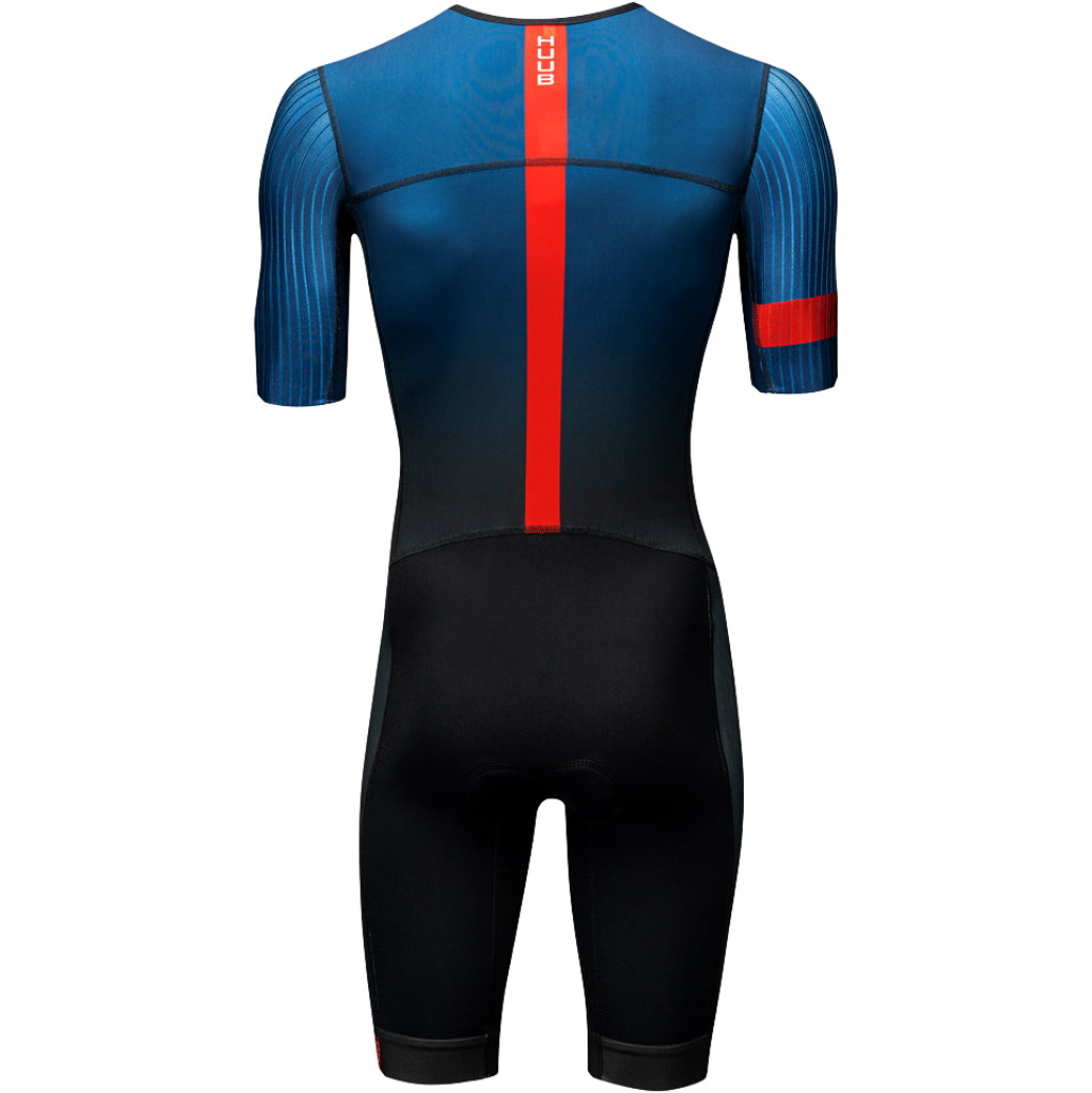 2025 HUUB Mens Pro Aero Open Zip Tri Suit 4882PROOZSSTS - Blue / Black